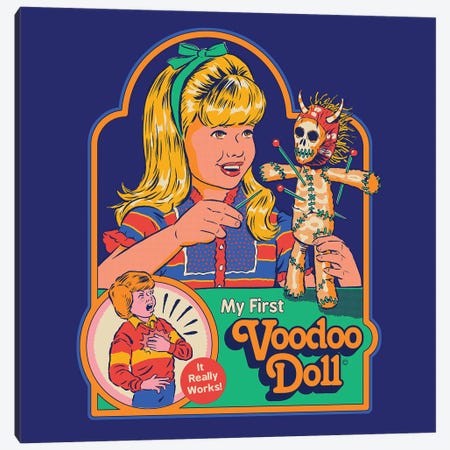 My First Voodoo Doll Canvas Print #STV49} by Steven Rhodes Canvas Print