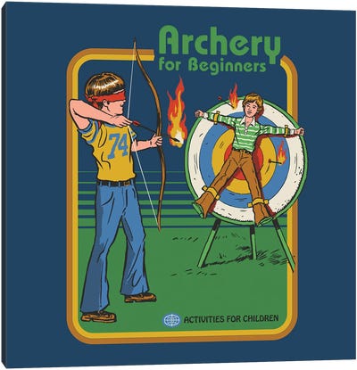 Archery For Beginners Canvas Art Print - Steven Rhodes