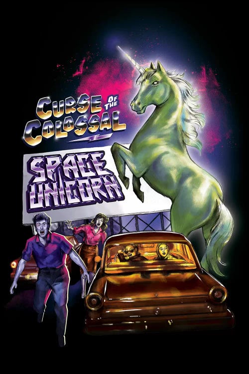 Colossal Space Unicorn by Steven Rhodes wall art