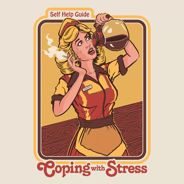 Coping With Stress by Steven Rhodes wall art