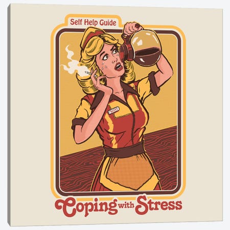 Coping With Stress Canvas Print #STV9} by Steven Rhodes Art Print