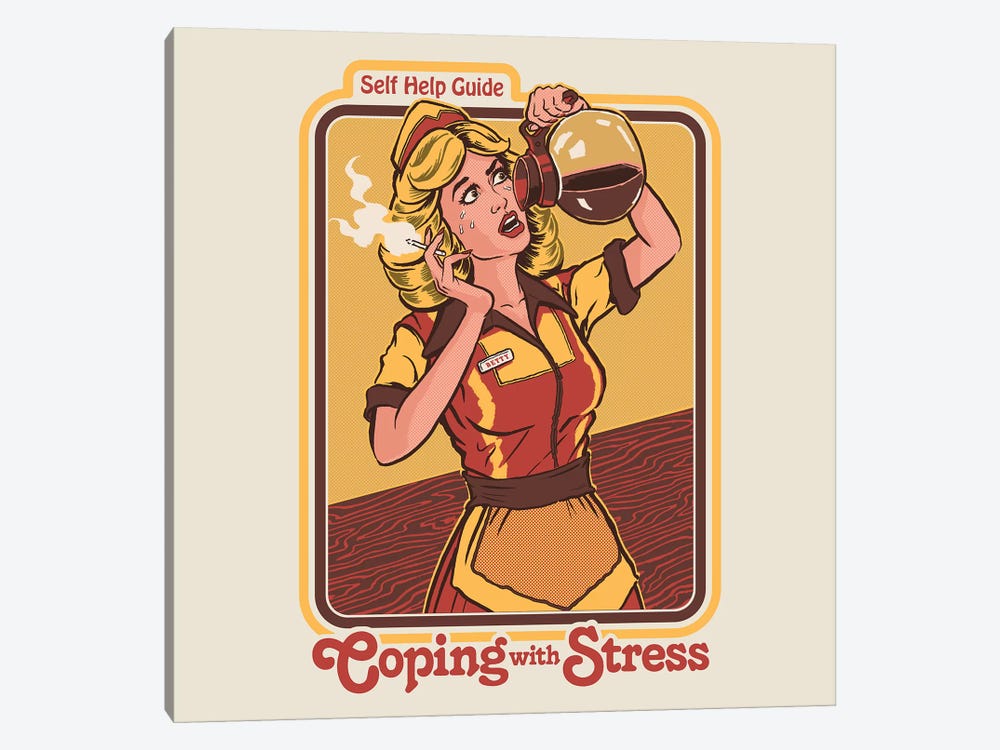 Coping With Stress by Steven Rhodes 1-piece Canvas Artwork