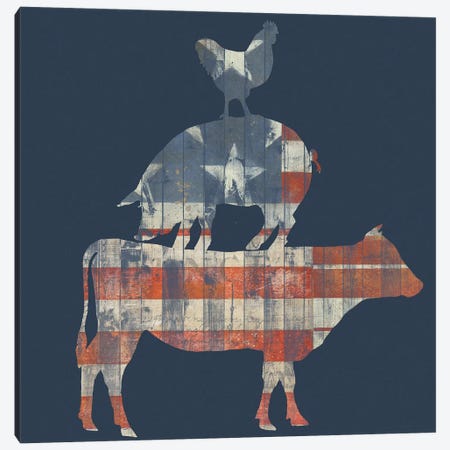 Fourth on the Farm Collection A Canvas Print #STW110} by Studio W Canvas Artwork