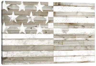 Americana Flag Canvas Art Print - American Décor