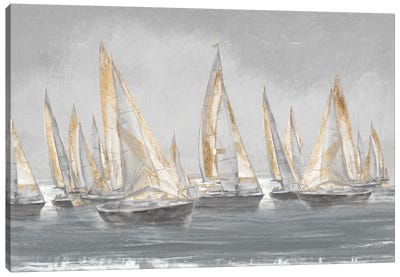 Sailing Horizon Canvas Art Print - Sailboat Art