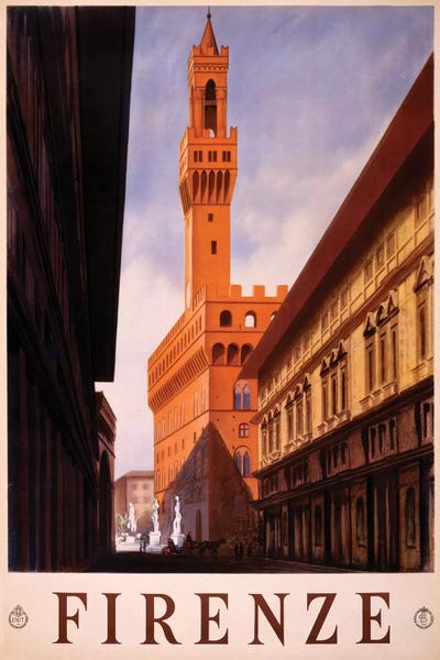Towers: Firenze Travel Poster by Studio W