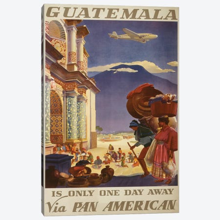 Guatemala Travel Poster Canvas Print #STW33} by Studio W Art Print