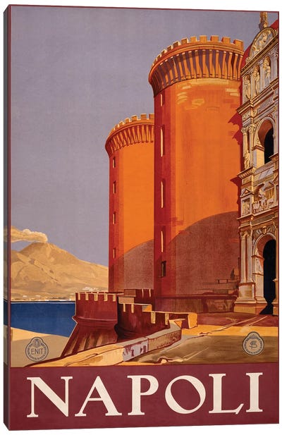 Napoli Travel Poster Canvas Art Print