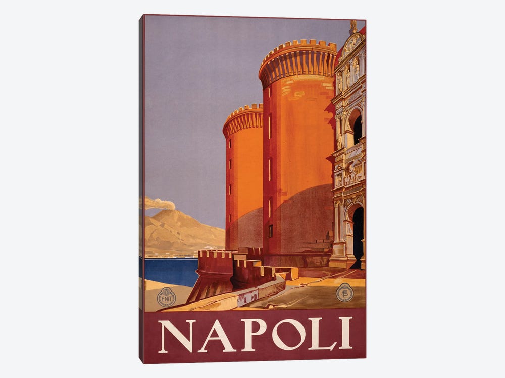 Napoli Travel Poster 1-piece Canvas Artwork