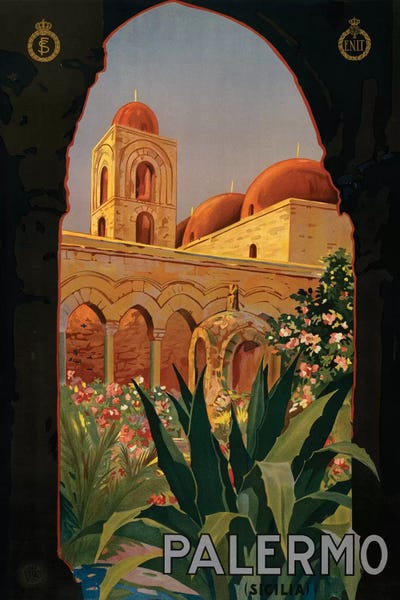 Domes: Palermo Travel Poster by Studio W