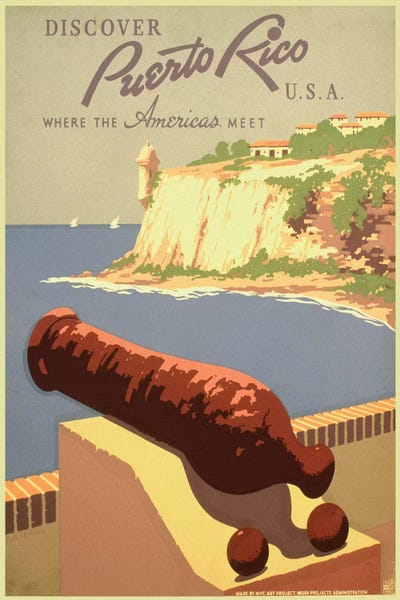 Puerto Rico: Puerto Rico Travel Poster I by Studio W