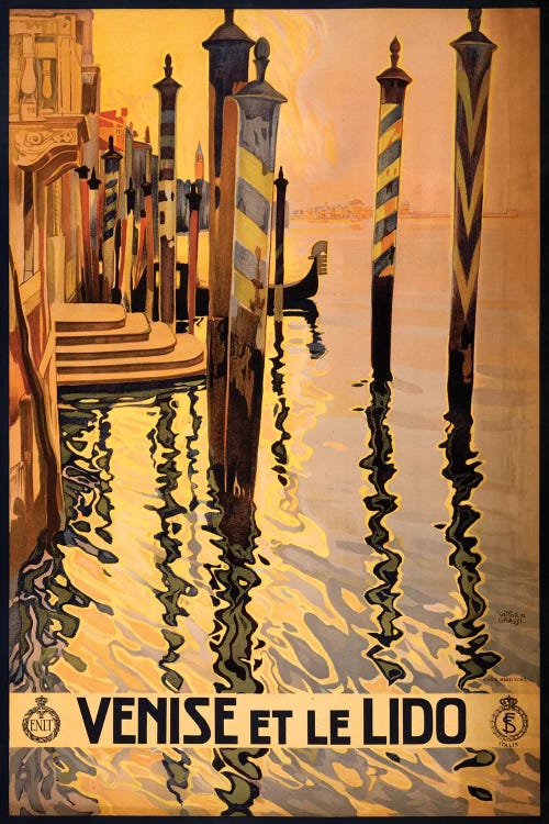 Venise Et Le Lido Travel Poster