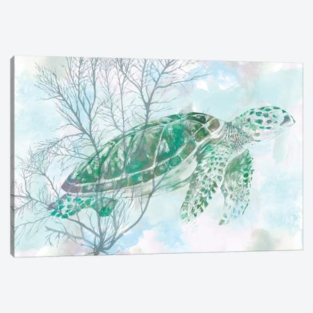 Watercolor Sea Turtle I Canvas Print #STW43} by Studio W Canvas Art