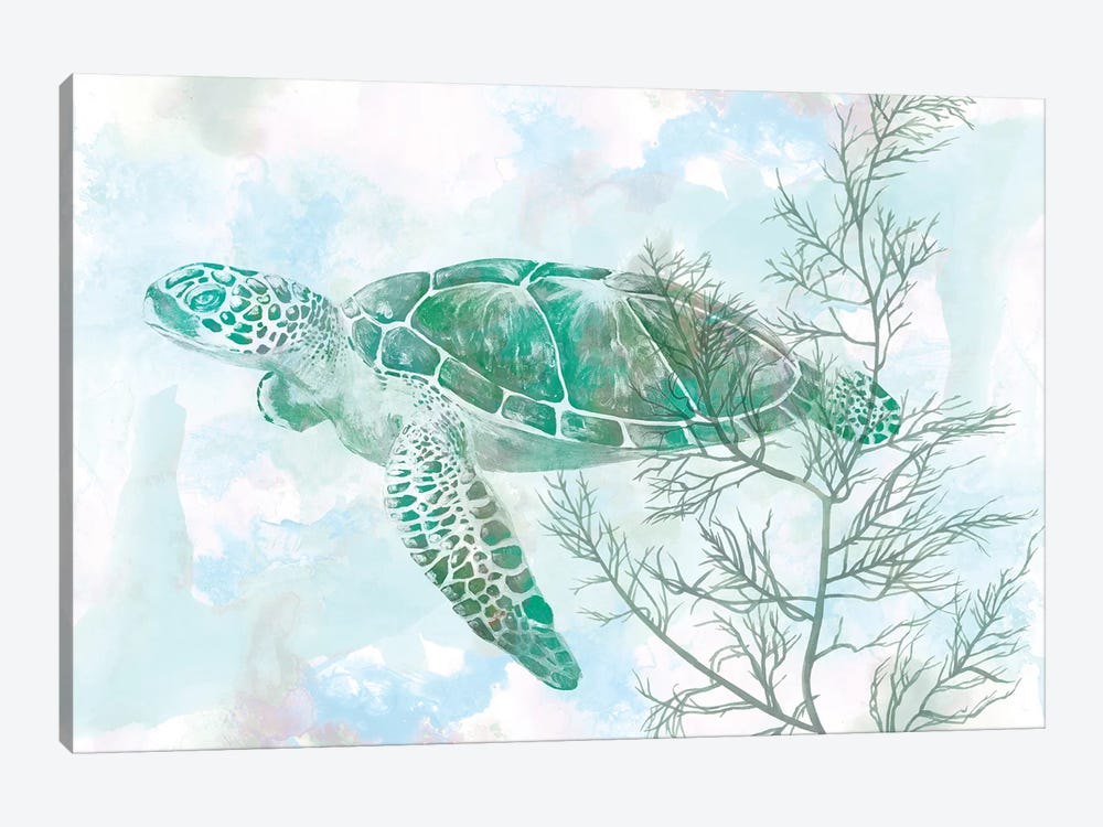 Watercolor Sea Turtle II by Studio W 1-piece Canvas Art