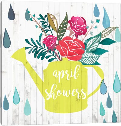April Showers & May Flowers I Canvas Art Print