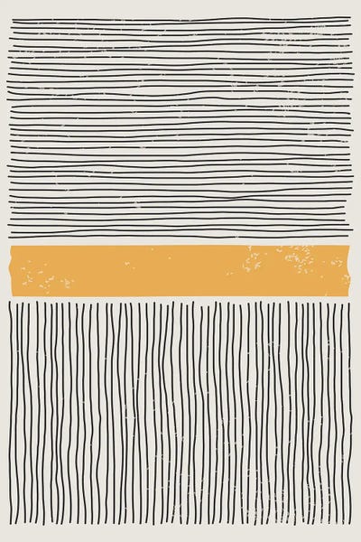 Organic Modern: Black And Yellow II by jay stanley