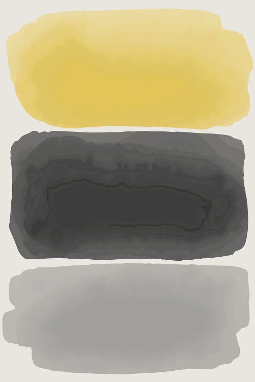 Black And Yellow Watercolor I by Jay Stanley wall art