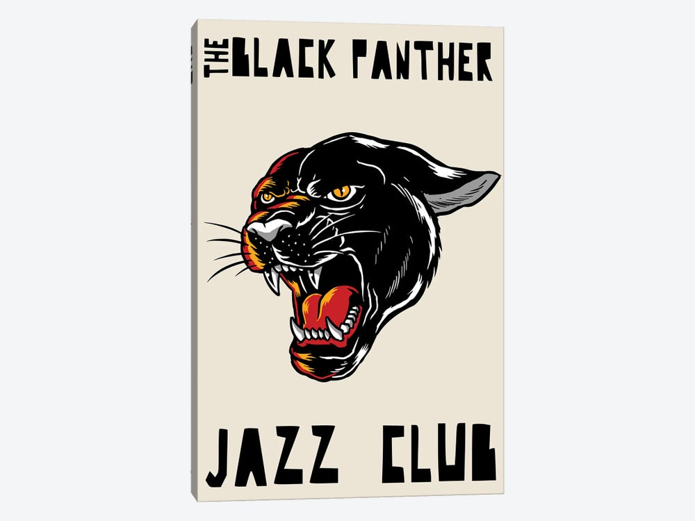 Black Panther Jazz Club by Jay Stanley 1-piece Canvas Print