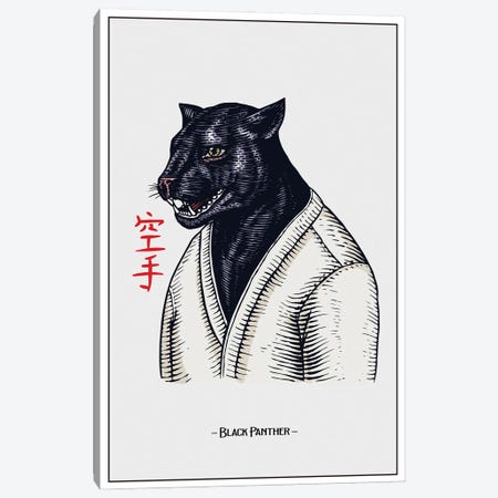Black Panther Canvas Print #STY109} by Jay Stanley Canvas Artwork
