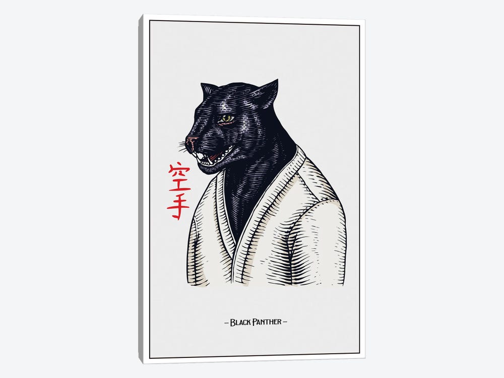 Black Panther by Jay Stanley 1-piece Canvas Artwork