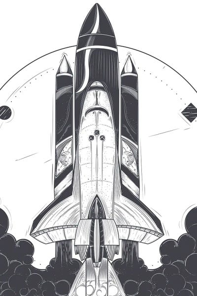 Blastoff by jay stanley canvas print