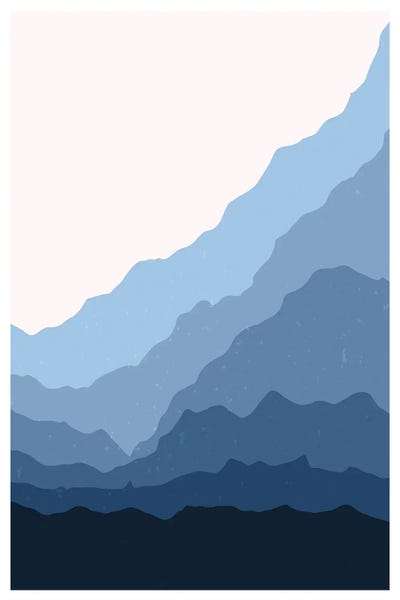 jay stanley: Blue Japanese Mountains by jay stanley