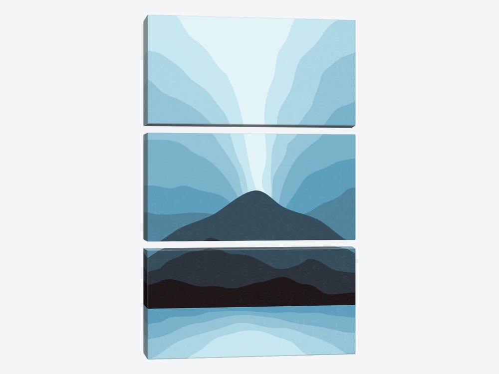 Blue Mountain Vibes I by Jay Stanley 3-piece Canvas Art Print