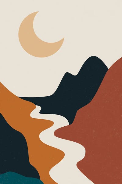 Minimalist Bohemian Decor: Boho Mountain Series I by jay stanley