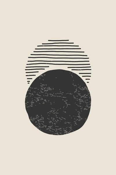 Sun & Moon: Boho Sun And Moon II by jay stanley