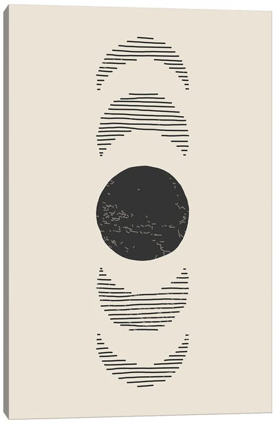 Boho Sun And Moon IV Canvas Art Print - Organic Modern