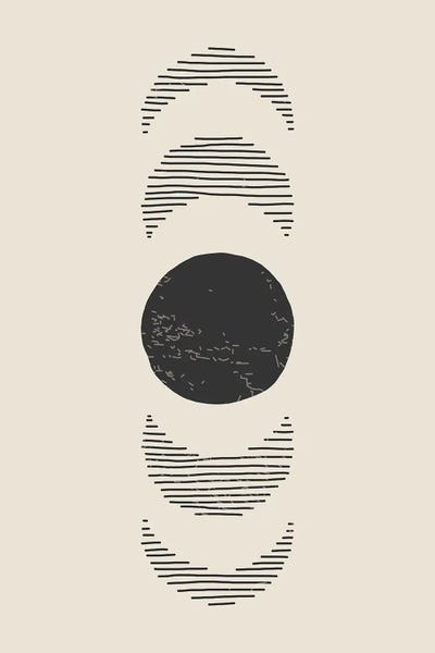 jay stanley: Boho Sun And Moon IV by jay stanley