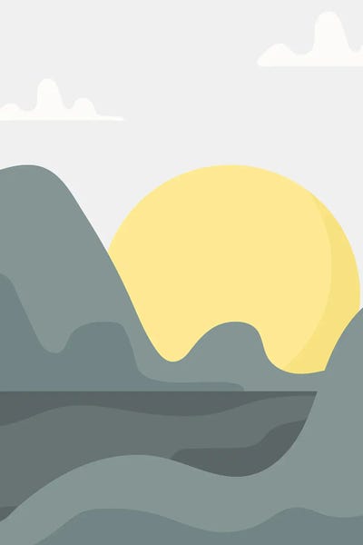 Minimalist Bohemian Decor: Boho Sunny Landscape I by jay stanley