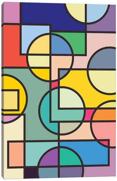 Abstract Circles Collection II Canvas Art Print - Jay Stanley