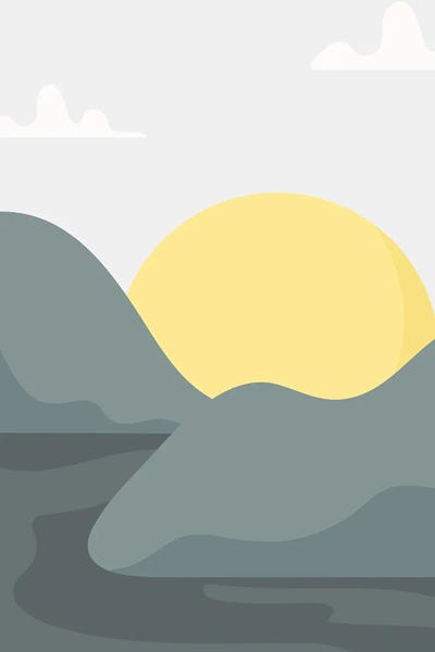 Minimalist Bohemian Decor: Boho Sunny Landscape IV by jay stanley