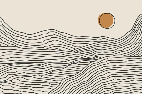 Refreshing Workspace: Boho Sunny Mountains by jay stanley