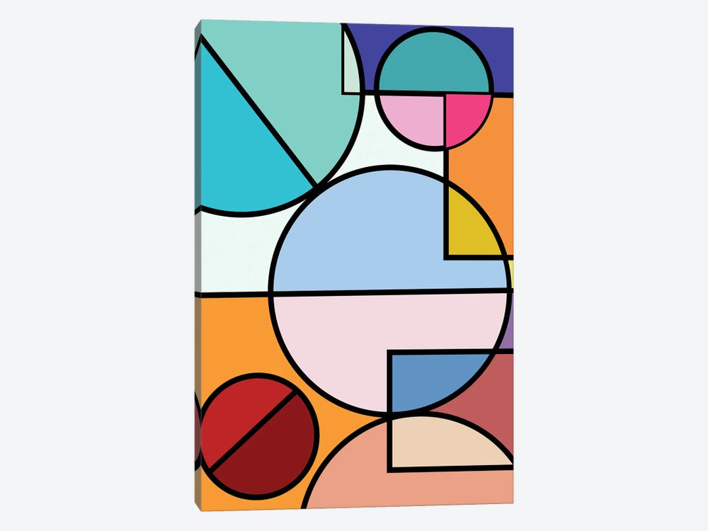 Abstract Circles Collection IV by Jay Stanley 1-piece Canvas Print