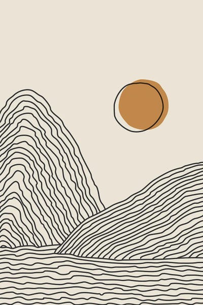 Minimalist Bohemian Decor: Boho Sunset Series III by jay stanley