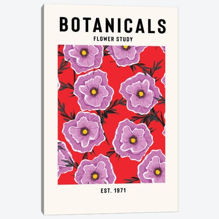Botanicals Flower Study Canvas Print #STY148} by Jay Stanley Canvas Art