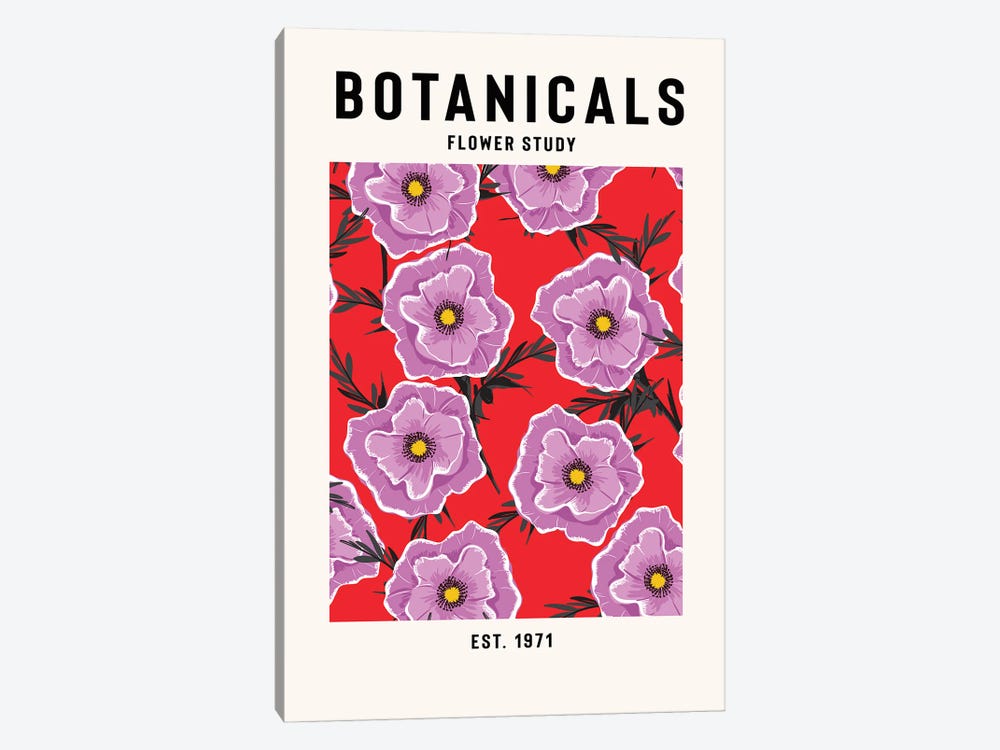 Botanicals Flower Study by Jay Stanley 1-piece Art Print