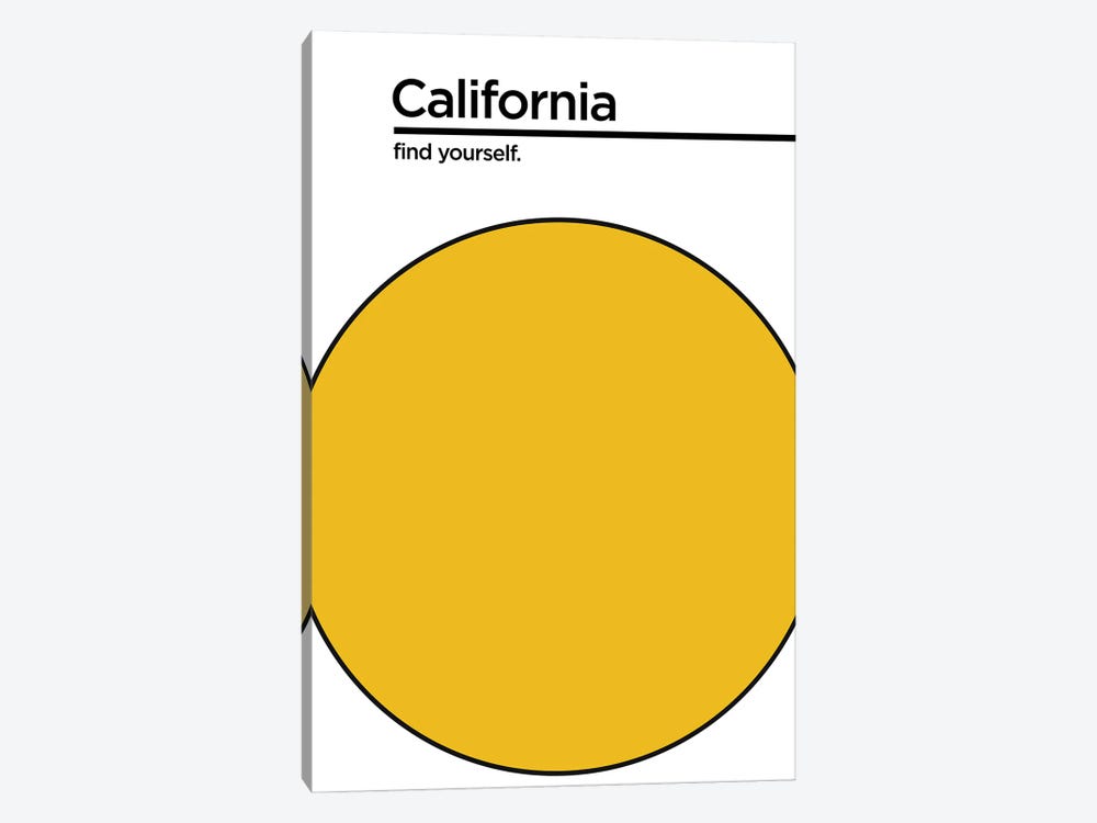 California Find Yourself by Jay Stanley 1-piece Canvas Art Print