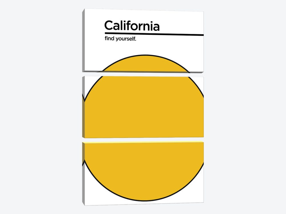California Find Yourself by Jay Stanley 3-piece Art Print