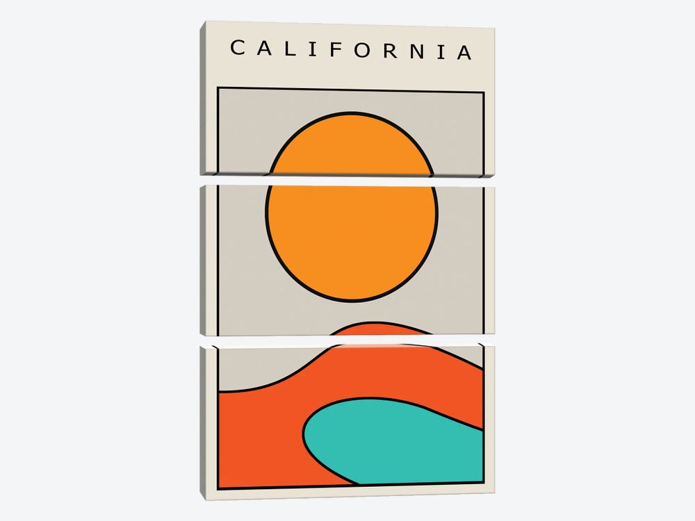 California Vibe by Jay Stanley 3-piece Canvas Artwork