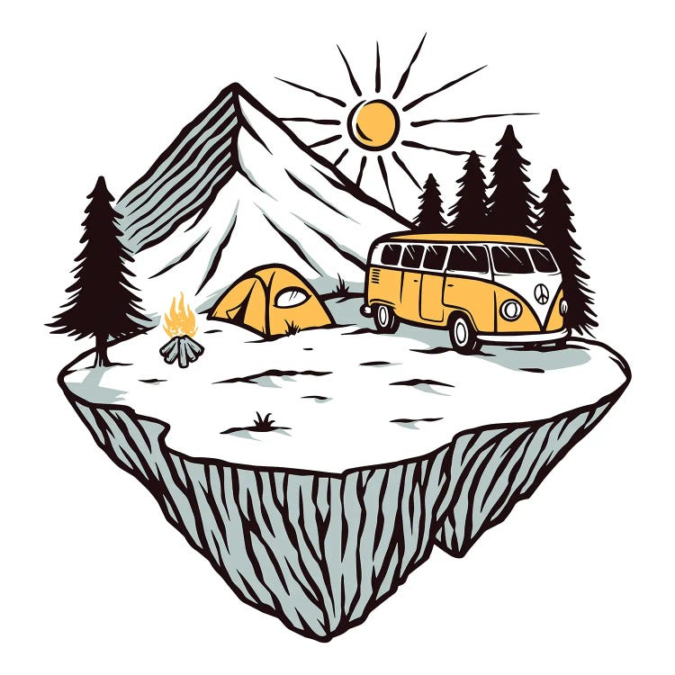 Camp Vibes by jay stanley wall art