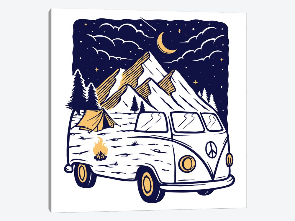 Camping Is Fun by Jay Stanley 1-piece Art Print