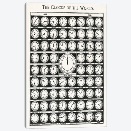 Clocks Of The World Canvas Print #STY169} by Jay Stanley Canvas Art