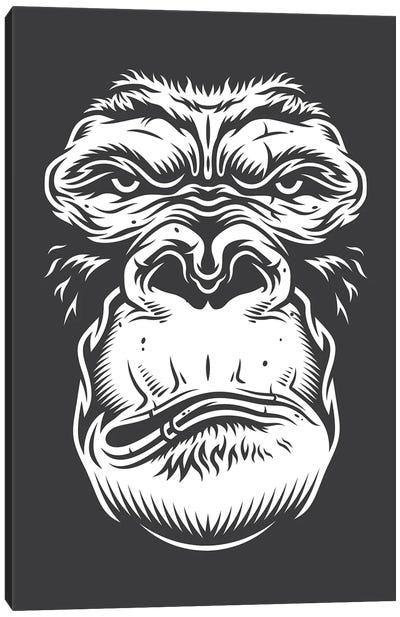 Close Up Ape Canvas Art Print - Jay Stanley