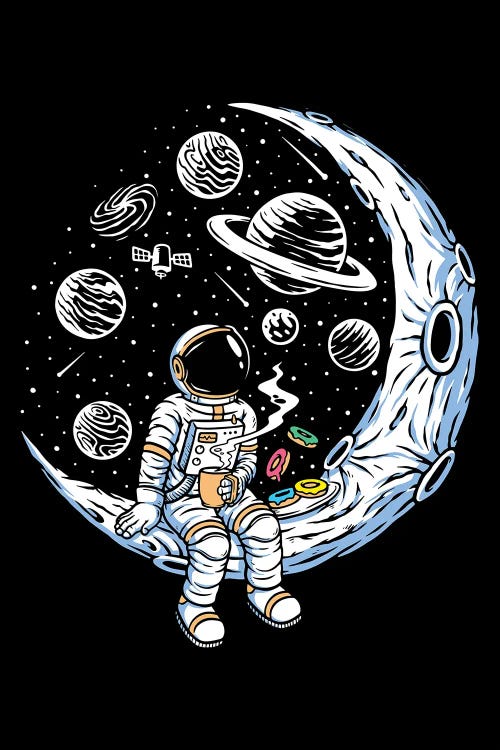 Coffee And Donuts On The Moon