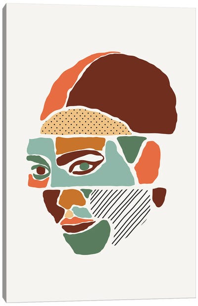 Color Abstract Faces I Canvas Art Print - Jay Stanley