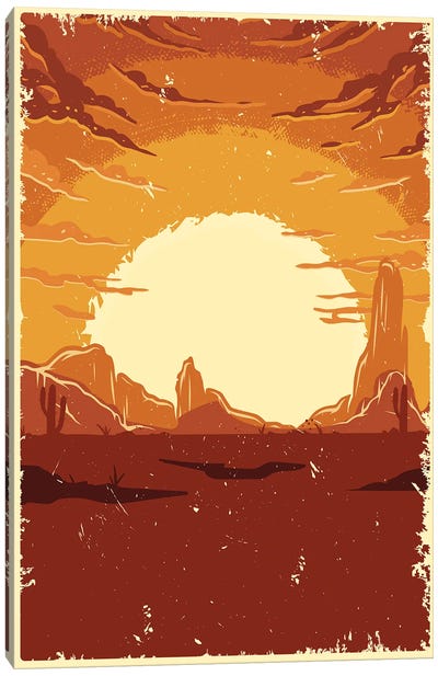 Desert Sunset Canvas Art Print - Jay Stanley