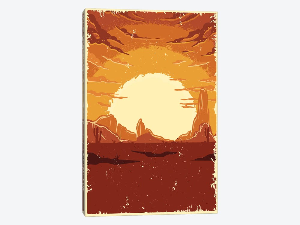Desert Sunset by Jay Stanley 1-piece Canvas Print
